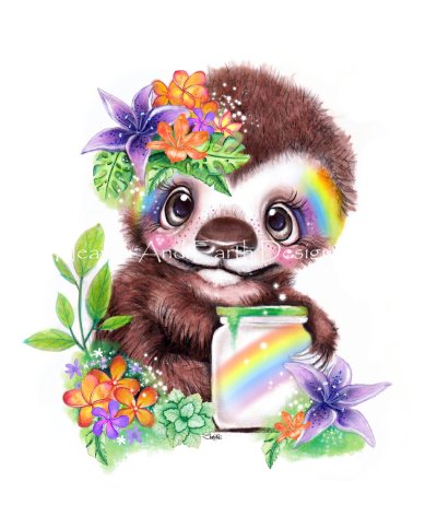 click here to view larger image of Catching Rainbows Sloth/Mini - Sheena Pike (chart)