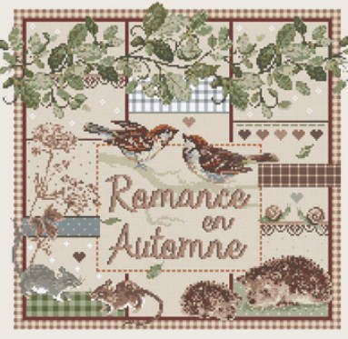 click here to view larger image of Romance en Automne (KIT) - Aida (counted cross stitch kit)