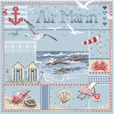 click here to view larger image of Air Marin (KIT) - Linen (counted cross stitch kit)