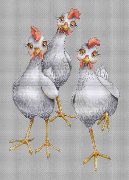click here to view larger image of My Chickens (counted cross stitch kit)