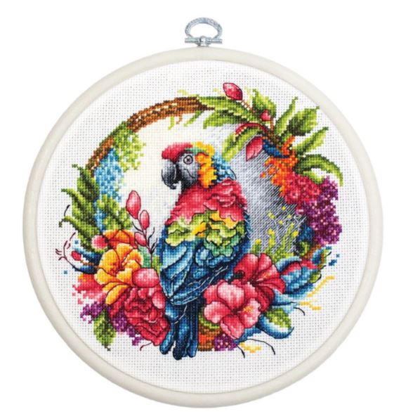 click here to view larger image of Tropical Parrot, The (counted cross stitch kit)