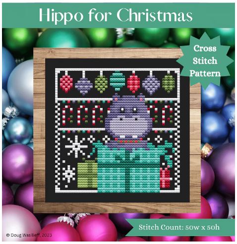 click here to view larger image of Hippo for Christmas  (chart)