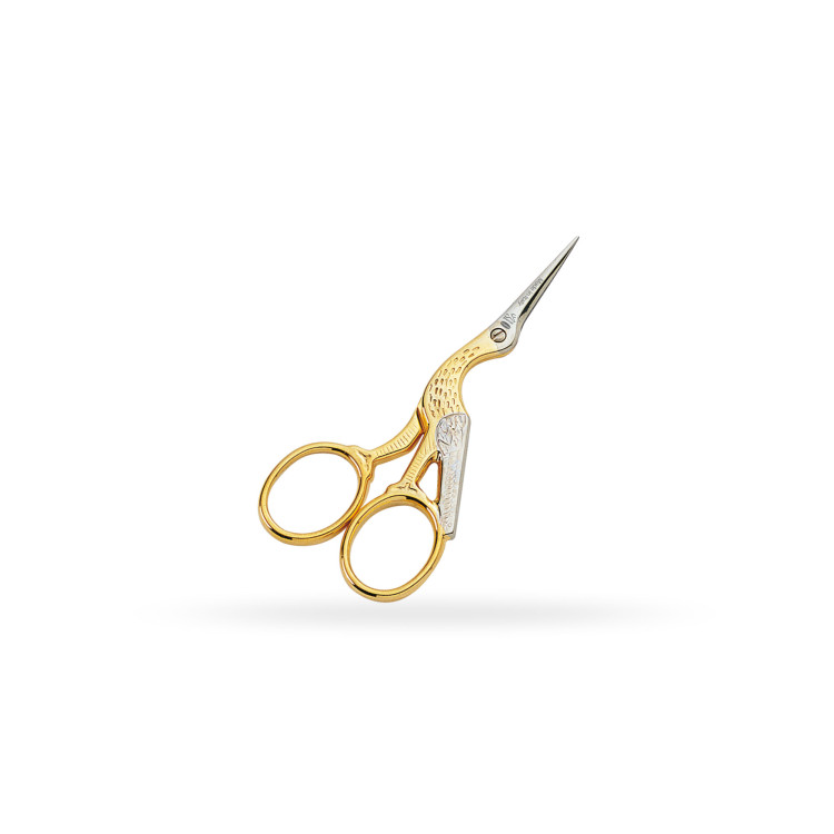 click here to view larger image of Stork Embroidery Scissors/Gold Handles - F11250412D (accessory)