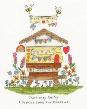 click here to view larger image of Bee Home - Ladybird & Bee (counted cross stitch kit)
