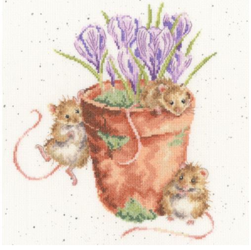 click here to view larger image of Garden Friends (counted cross stitch kit)