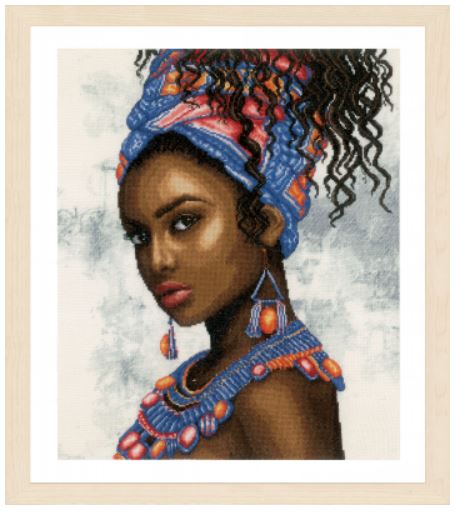 click here to view larger image of Headscarf Model (counted cross stitch kit)