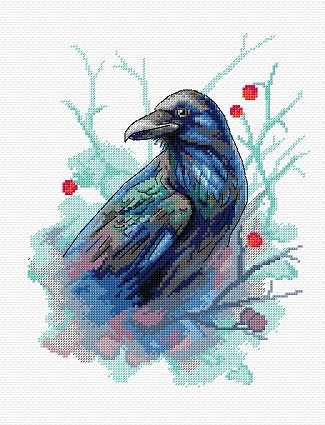 click here to view larger image of Raven (counted cross stitch kit)