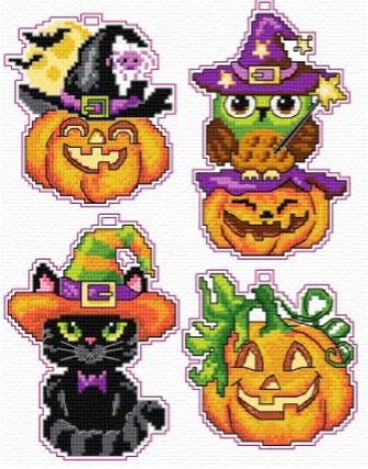 click here to view larger image of Halloween  (counted cross stitch kit)