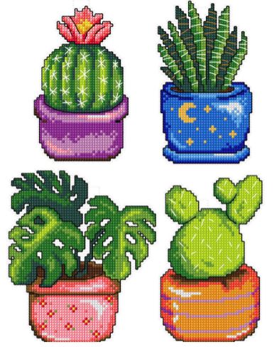 click here to view larger image of Cactus (counted cross stitch kit)