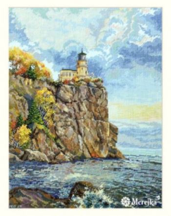click here to view larger image of Split Rock Lighthouse (counted cross stitch kit)
