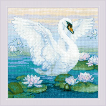 click here to view larger image of White Swan (counted cross stitch kit)
