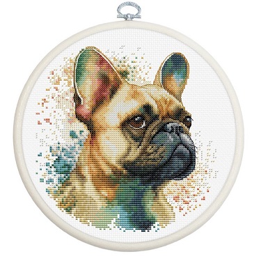 click here to view larger image of French Bulldog, The (counted cross stitch kit)