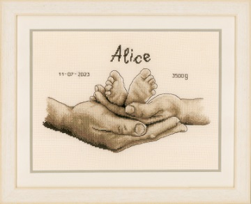click here to view larger image of Hands & Feet (counted cross stitch kit)