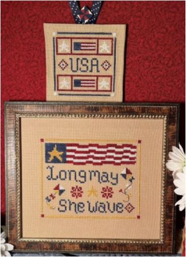 click here to view larger image of Long May She Wave (2 designs) (chart)