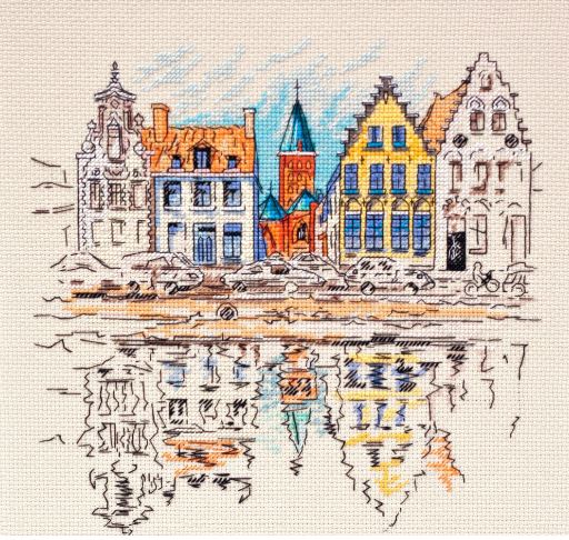 click here to view larger image of Colored Town-1 (counted cross stitch kit)