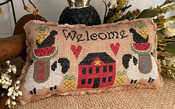 click here to view larger image of Welcome House Pillow (chart)