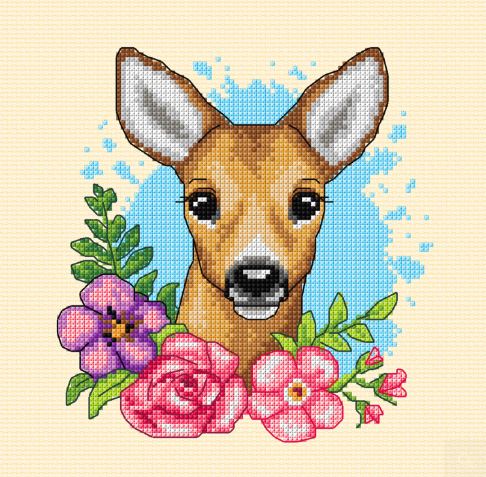click here to view larger image of Lama - SA7926 (counted cross stitch kit)