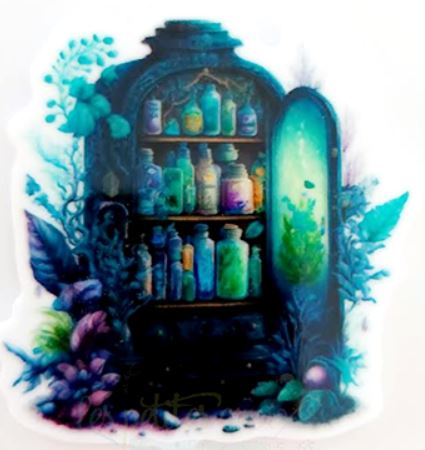 click here to view larger image of Apothecary Cabinet Magnet (accessory)