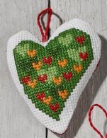click here to view larger image of Heart Ornament (counted cross stitch kit)