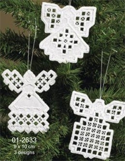 click here to view larger image of Christmas Angels Hardanger (3 designs) (Hardanger and Cut Work)