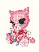click here to view larger image of Little Cupid - Kitty Kats (counted cross stitch kit)
