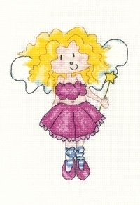 click here to view larger image of Twinkle Toes - Little Stars (counted cross stitch kit)