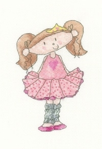 click here to view larger image of Ballerina - Little Stars (counted cross stitch kit)