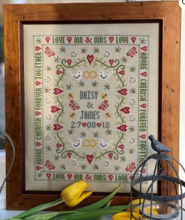 click here to view larger image of Bee Wedding Sampler (chart)