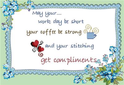 click here to view larger image of Stitching Compliments (chart)