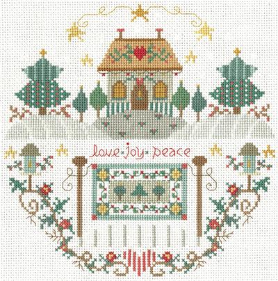 click here to view larger image of Holiday Quilt Cottage - Gail Bussi (chart)