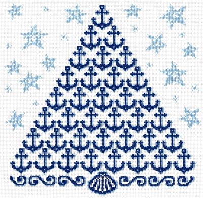 click here to view larger image of Anchors Holiday Tree - Ursula Michael (chart)