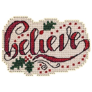 click here to view larger image of Holly Believe (2023) (counted cross stitch kit)