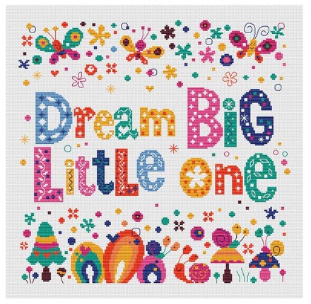 click here to view larger image of Dream Big Little One (chart)