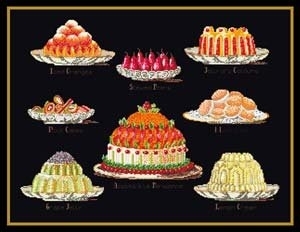 click here to view larger image of Sweet Dishes (counted cross stitch kit)