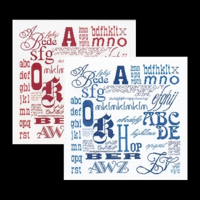 click here to view larger image of Sampler ABC (counted cross stitch kit)