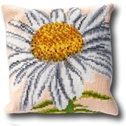 click here to view larger image of Marguerite Pillow (counted canvas kit)