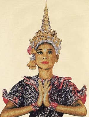 click here to view larger image of Thai Lady (counted cross stitch kit)