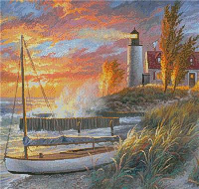 click here to view larger image of Point Betsie Lighthouse (Crop) (chart)