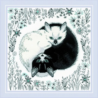 click here to view larger image of Ying and Yang (counted cross stitch kit)