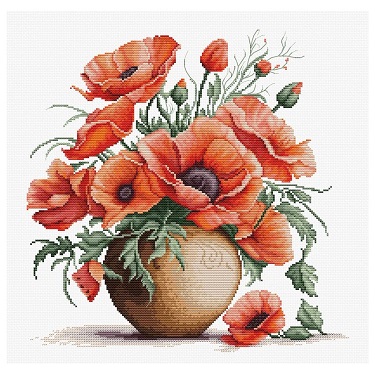click here to view larger image of Summer Rubies (counted cross stitch kit)