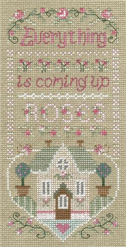 click here to view larger image of Coming Up Roses - Gail Bussi (counted cross stitch kit)