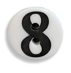 click here to view larger image of 8 Button (white) (buttons)