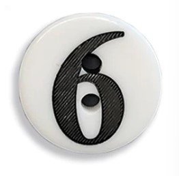click here to view larger image of 6 Button (white) (buttons)