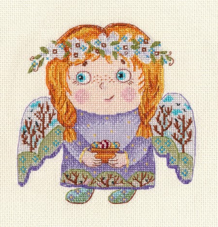 click here to view larger image of Spring Angel (counted cross stitch kit)