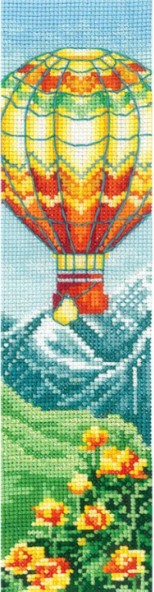 click here to view larger image of Bookmarks - Balloon (counted cross stitch kit)