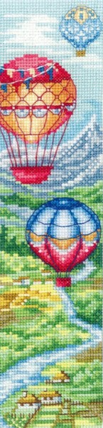 click here to view larger image of Bookmarks - Flight Over the Valley (counted cross stitch kit)