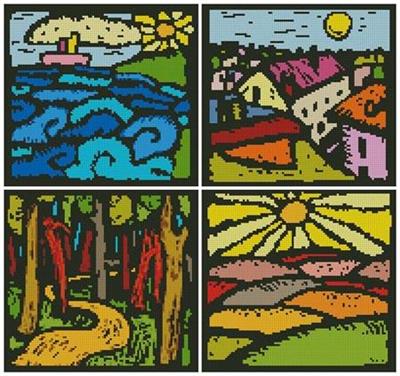 click here to view larger image of Colourful Landscape Sampler (chart)