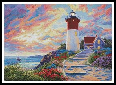 click here to view larger image of Colourful Lighthouse at Sunset (chart)