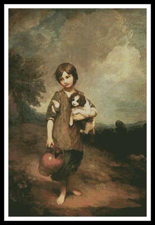 click here to view larger image of Cottage Girl with Dog and Pitcher (chart)