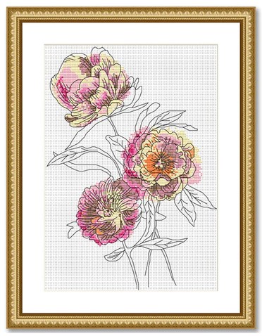click here to view larger image of Peonies  (chart)
